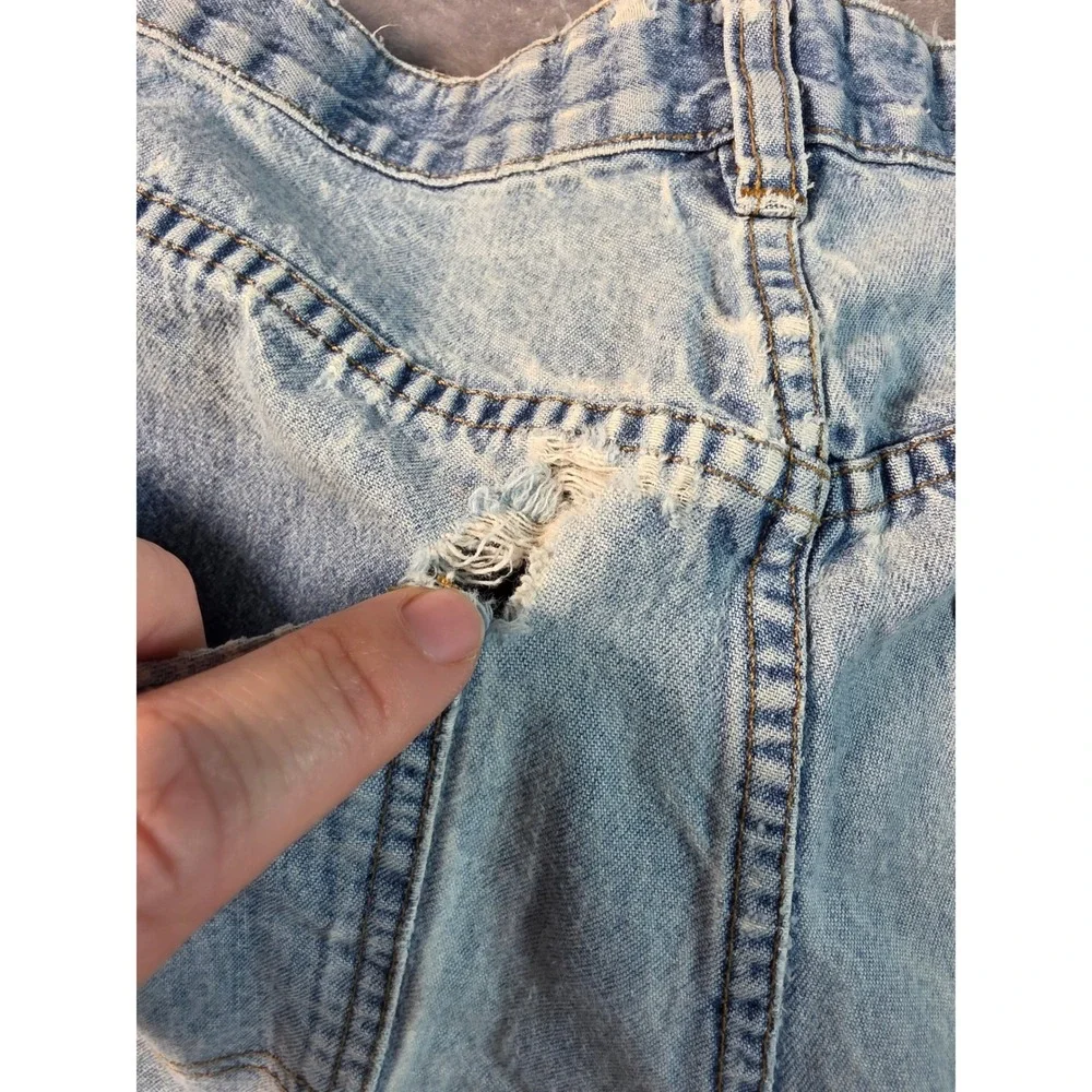 Vtg Y2K Tommy‎ Jeans Distressed Carpenter Denim  Mens 30x32 Light Wash